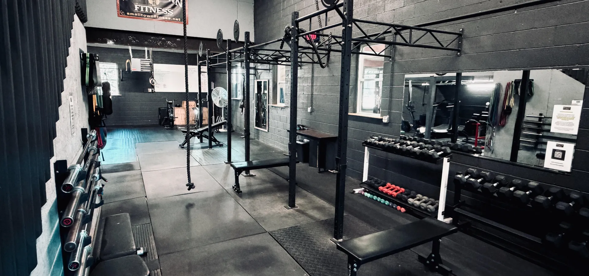 Small Town Fitness gym interior